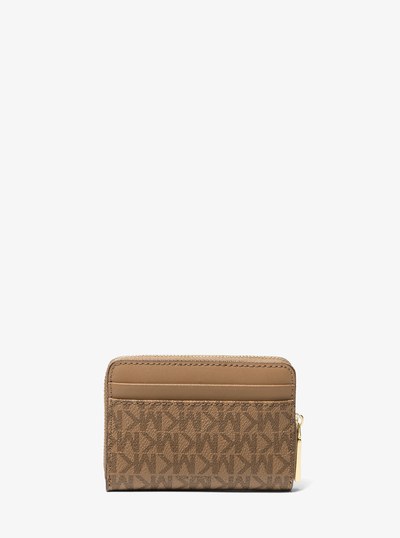 Jet Set Small Signature Logo Wallet in HUSK | Michael Kors