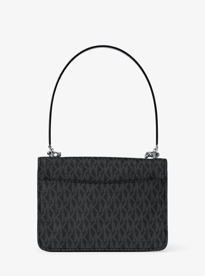 Claire Small Signature Logo Crossbody Bag in BLACK | Michael Kors