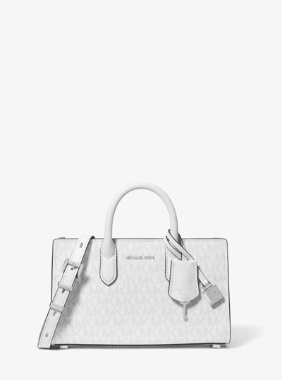 Scarlett Extra-Small Signature Logo Crossbody Bag in OPT/ALLUM | Michael Kors