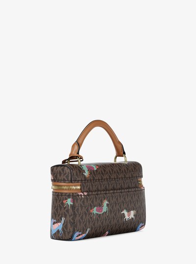 Jana Extra-Small Signature Logo Crossbody Bag in BRN/ACORN | Michael Kors