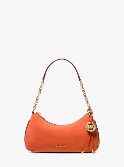 Nolita Medium Nubuck Chain Pochette in MIMOSA | Michael Kors