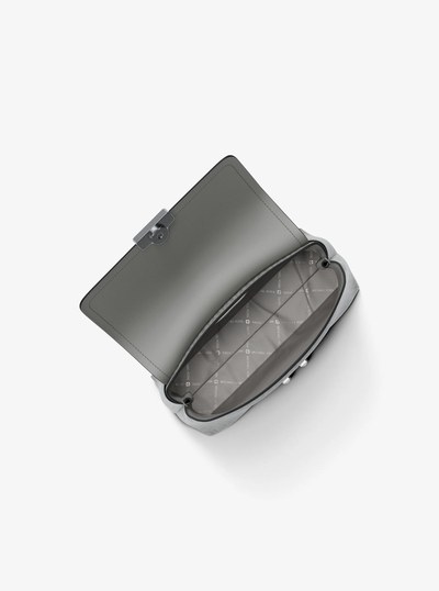 Tribeca Extra-Small Signature Logo Satchel in QUARRY GREY | Michael Kors