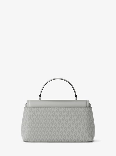 Tribeca Extra-Small Signature Logo Satchel in QUARRY GREY | Michael Kors
