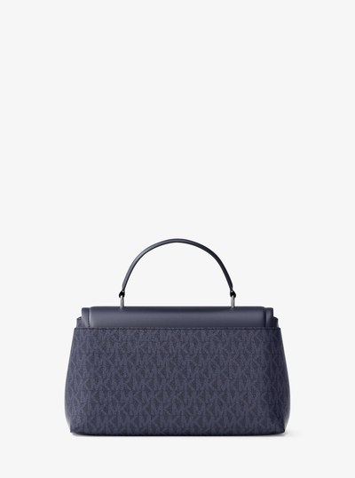 Tribeca Extra-Small Signature Logo Satchel in DRESS BLUES | Michael Kors
