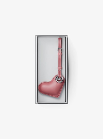 Puffy Heart Leather Bag Charm in ROSEWOOD | Michael Kors