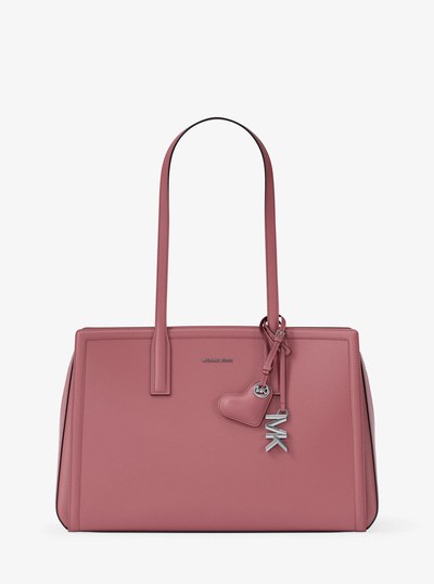 Puffy Heart Leather Bag Charm in ROSEWOOD | Michael Kors