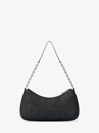 Bolso pochette Nolita mediano de piel nobuck con cadena