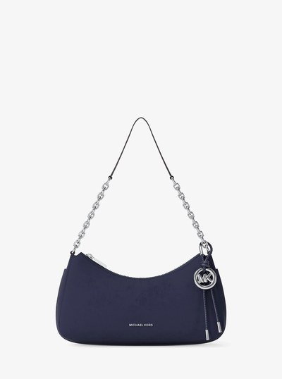 Nolita Medium Nubuck Chain Pochette in DRESS BLUES | Michael Kors