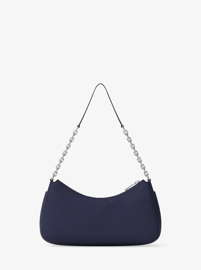 Nolita Medium Nubuck Chain Pochette in DRESS BLUES | Michael Kors