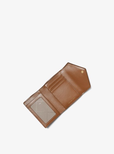 Carmen Medium Saffiano Leather Tri-Fold Envelope Wallet