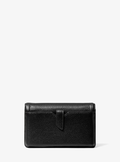 Jet Set Small Pebbled Leather Smartphone Convertible Crossbody Bag in BLACK | Michael Kors