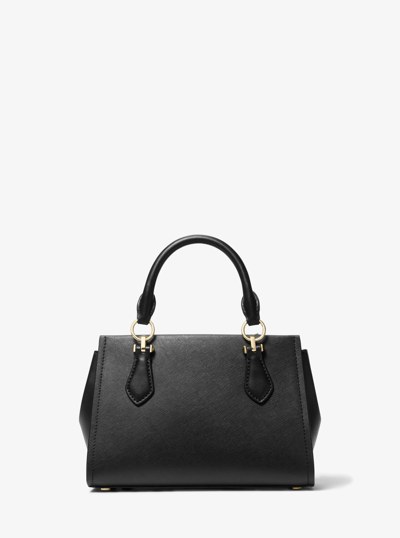 Marilyn Small Saffiano Leather Crossbody Bag in BLACK | Michael Kors