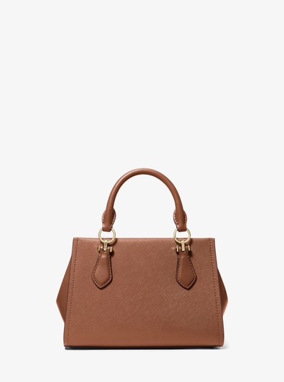 Marilyn Small Saffiano Leather Crossbody Bag in LUGGAGE | Michael Kors