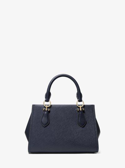 Marilyn Small Saffiano Leather Crossbody Bag in NAVY | Michael Kors