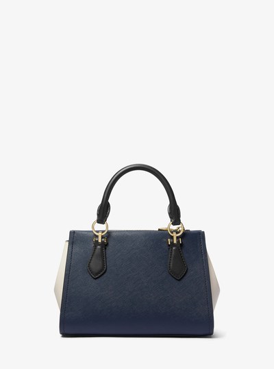 Marilyn Small Color-Block Saffiano Leather Crossbody Bag in NAVY MULTI | Michael Kors