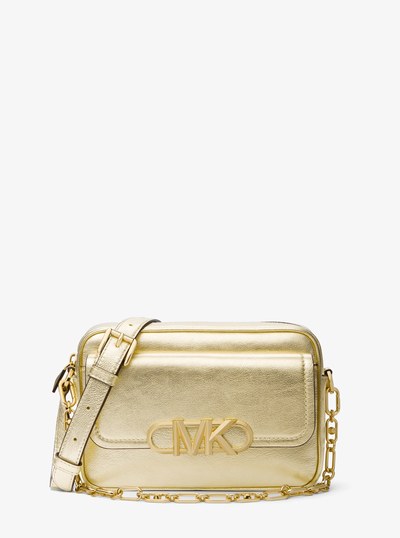 Parker Medium Metallic Leather Crossbody Bag