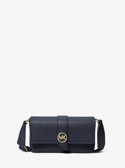 Greenwich Extra-Small Saffiano Leather Sling Crossbody Bag in NAVY | Michael Kors