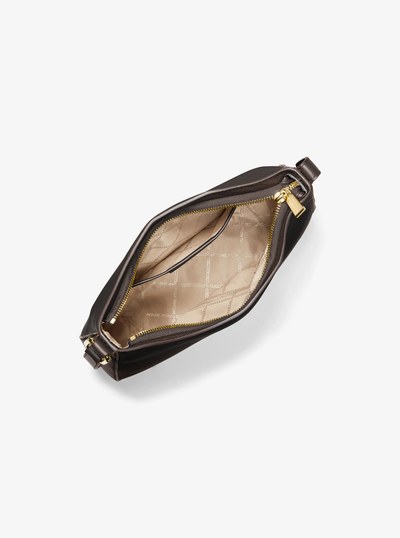 Kensington Large Pebbled Leather Crossbody Bag in CHOCOLATE | Michael Kors
