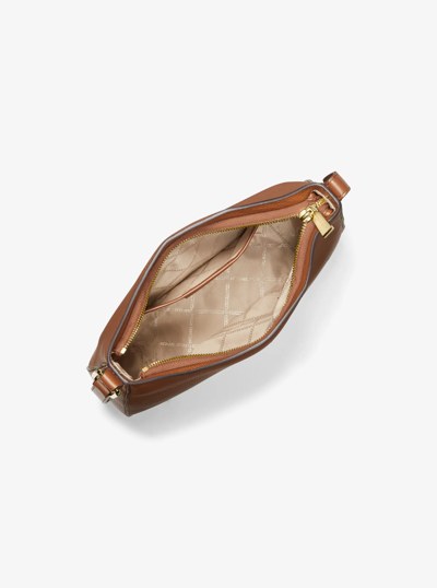 Kensington Large Pebbled Leather Crossbody Bag in LUGGAGE | Michael Kors