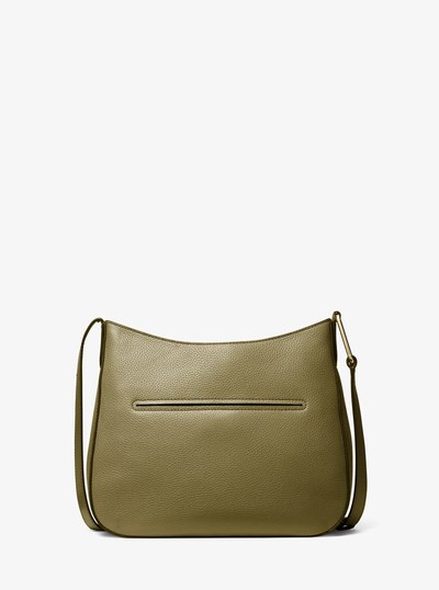 Kensington Large Pebbled Leather Crossbody Bag in SAFARI GREEN | Michael Kors
