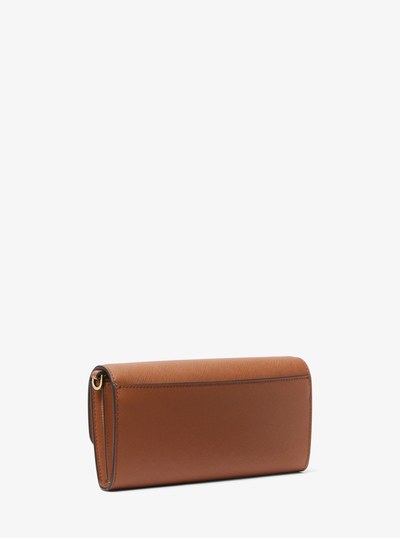 Jet Set Large Saffiano Leather Convertible Crossbody Bag in LUGGAGE | Michael Kors