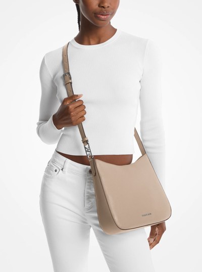 Kensington Large Pebbled Leather Crossbody Bag