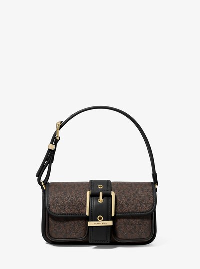 Colby Extra-Small Signature Logo Shoulder Bag in BROWN/BLK | Michael Kors