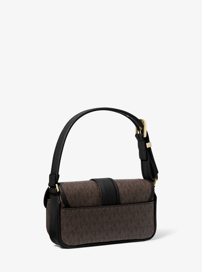 Colby Extra-Small Signature Logo Shoulder Bag in BROWN/BLK | Michael Kors