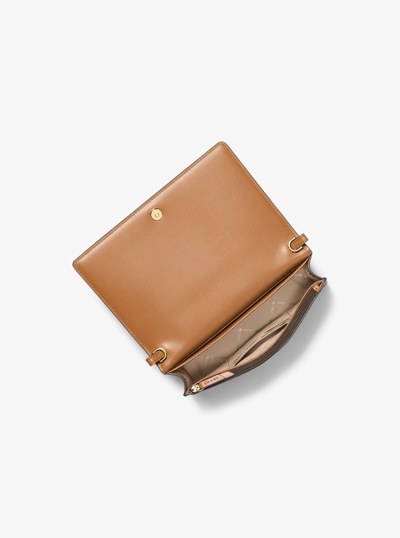 Jet Set Medium Signature Logo Crossbody Bag in BRN/ACORN | Michael Kors