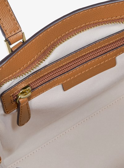 Petit sac &agrave; bandouli&egrave;re convertible Taryn en toile in LUGGAGE | Michael Kors