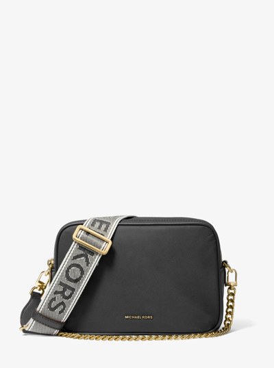 Bryant Medium Nylon Camera Crossbody Bag in BLACK | Michael Kors