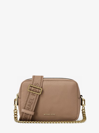 Bryant Medium Nylon Camera Crossbody Bag in KHAKI | Michael Kors