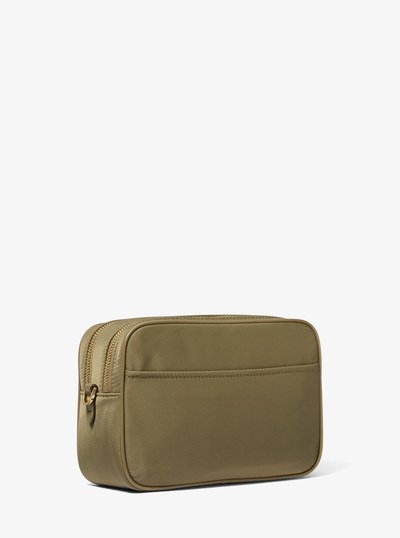 Bryant Medium Nylon Camera Crossbody Bag in SAFARI GREEN | Michael Kors