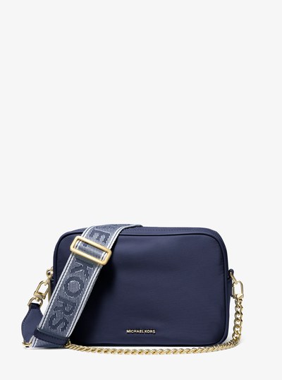 Bryant Medium Nylon Camera Crossbody Bag in DRESS BLUES | Michael Kors