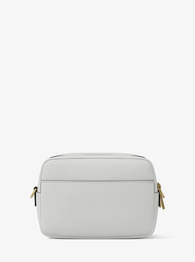 Bryant Medium Pebbled Leather Camera Crossbody Bag in EGGSHELL | Michael Kors