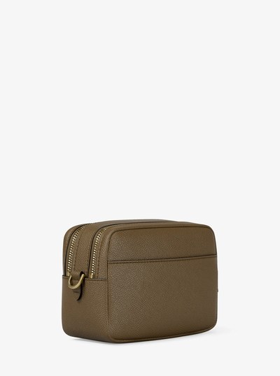 Bryant Medium Pebbled Leather Camera Crossbody Bag in LODEN | Michael Kors