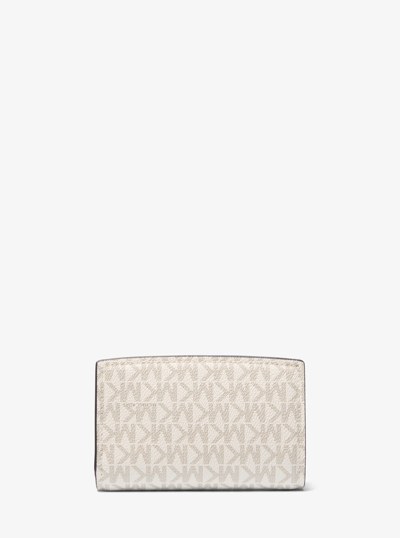 Bryant Medium Signature Logo Wallet in VANILLA/ACORN | Michael Kors