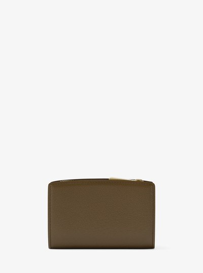 Bryant Medium Pebbled Leather Wallet in LODEN | Michael Kors