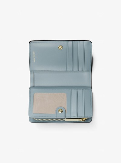 Bryant Medium Pebbled Leather Wallet in CHAMBRAY | Michael Kors