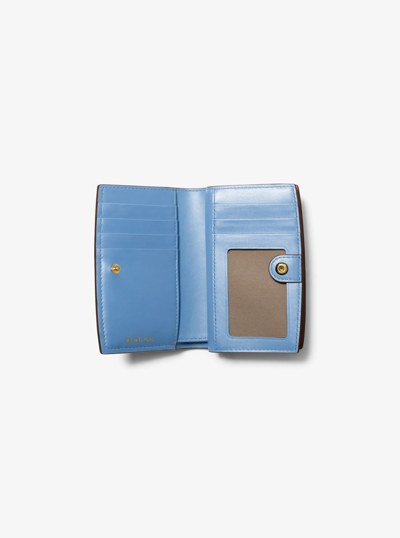 Bryant Medium Pebbled Leather Wallet in FRENCH BLUE | Michael Kors
