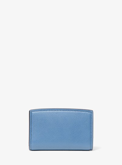 Bryant Medium Pebbled Leather Wallet in FRENCH BLUE | Michael Kors