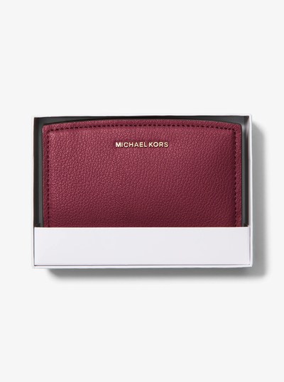 Bryant Medium Pebbled Leather Wallet in MULBERRY | Michael Kors