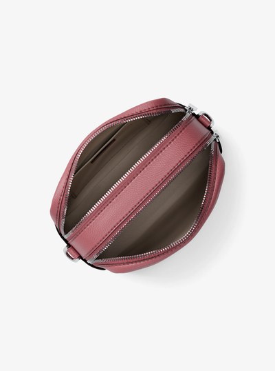 Bryant Medium Pebbled Leather Camera Crossbody Bag in ROSEWOOD | Michael Kors