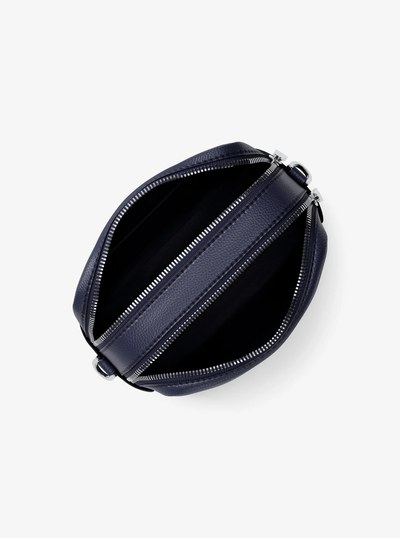 Bryant Medium Pebbled Leather Camera Crossbody Bag in DRESS BLUES | Michael Kors