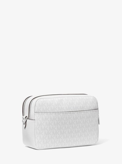 Bryant Medium Signature Logo Camera Crossbody Bag in OPT/ALLUM | Michael Kors