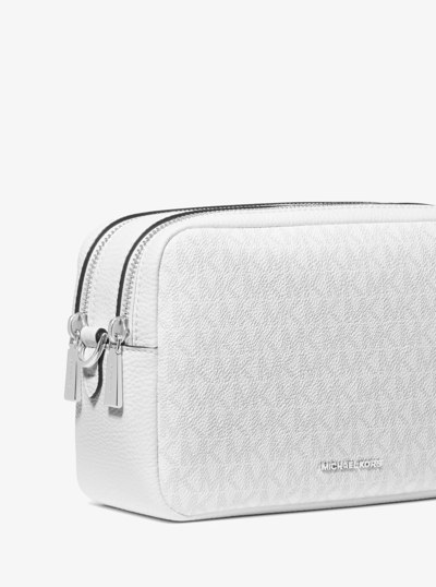 Bryant Medium Signature Logo Camera Crossbody Bag in OPT/ALLUM | Michael Kors