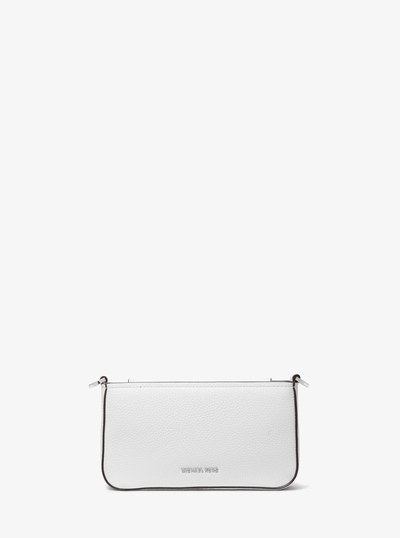 Bryant Small Pebbled Leather Convertible Pochette in OPTIC WHITE | Michael Kors