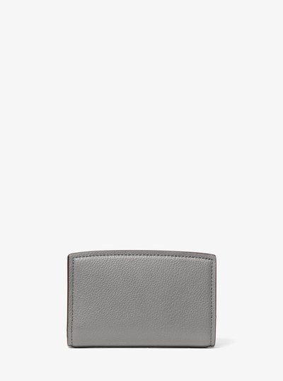 Bryant Medium Pebbled Leather Wallet in STORM | Michael Kors