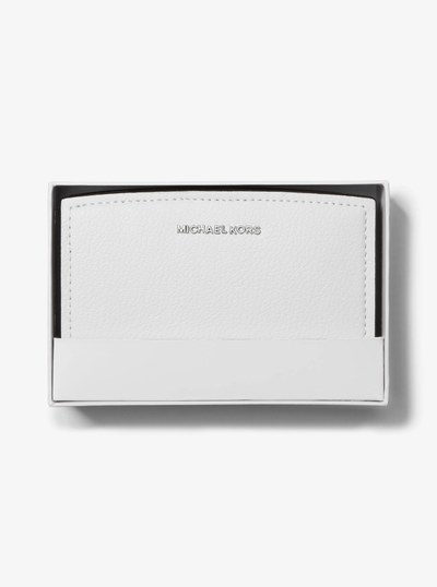 Bryant Medium Pebbled Leather Wallet in OPTIC WHITE | Michael Kors