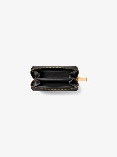 Small Studded Leather Wallet in BLACK | Michael Kors